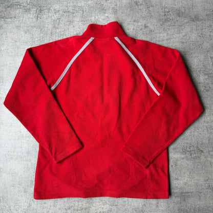 Puma Vintage Red Fleece Quarter Zip Jumper Size M Mens            -G22