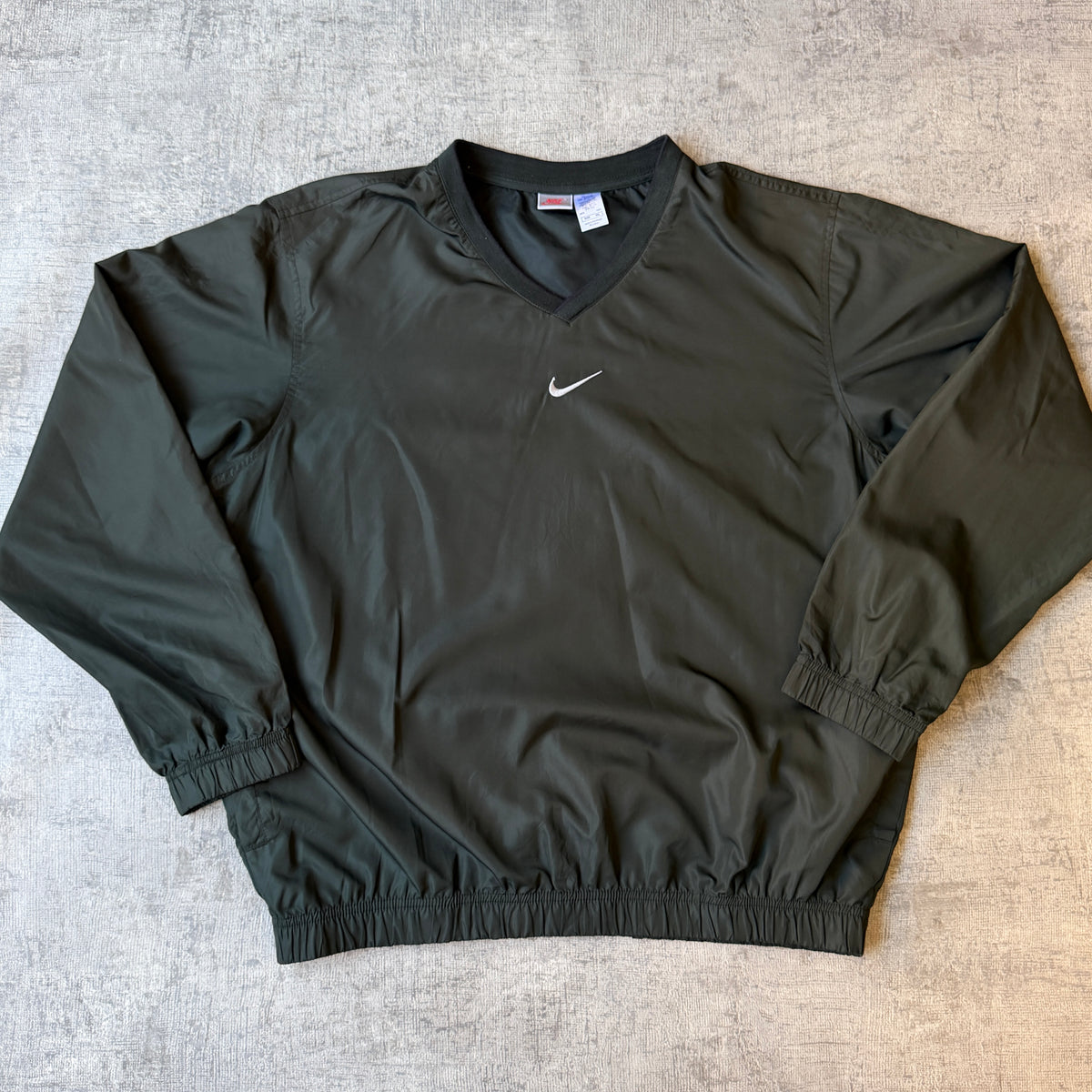 Nike Y2K Windbreaker Pullover Size XXL Mens Dark Green Jumper           -B41
