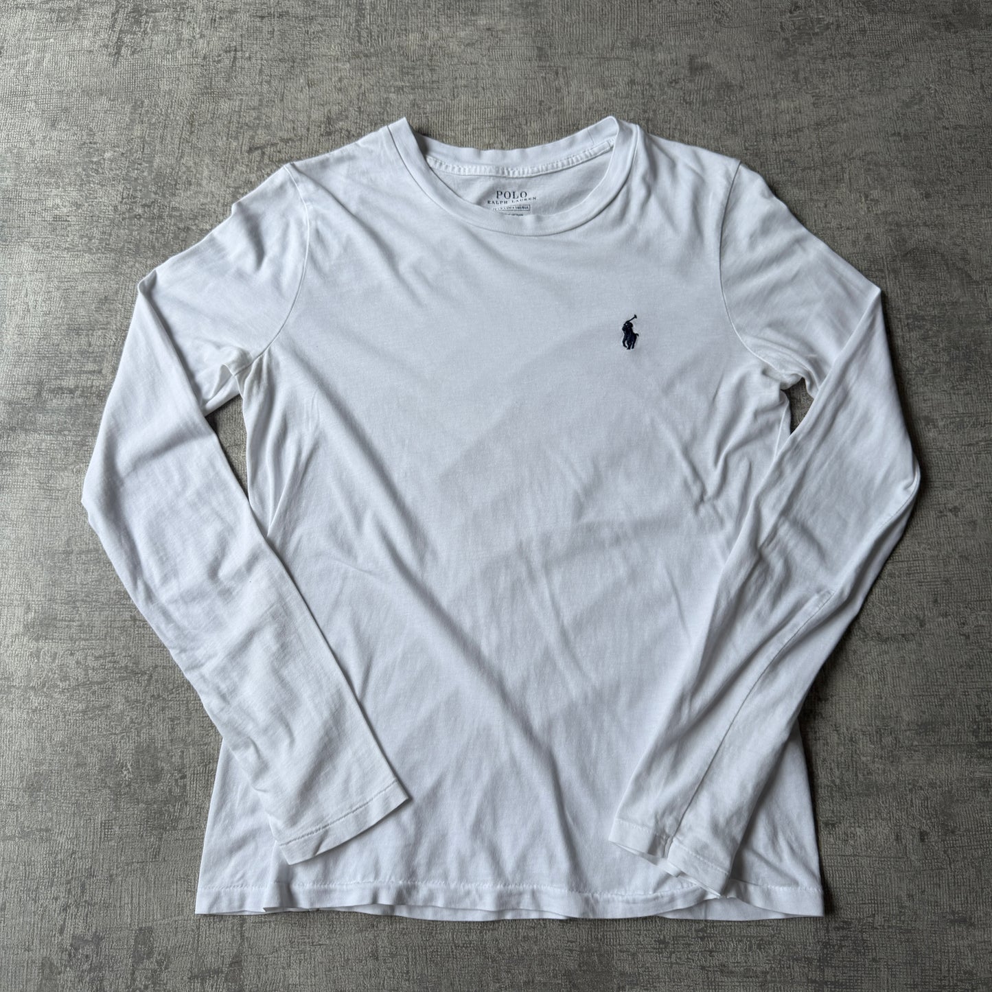 Polo Ralph Lauren Womens White Long Sleeve Top Size S Small Pony             -C45
