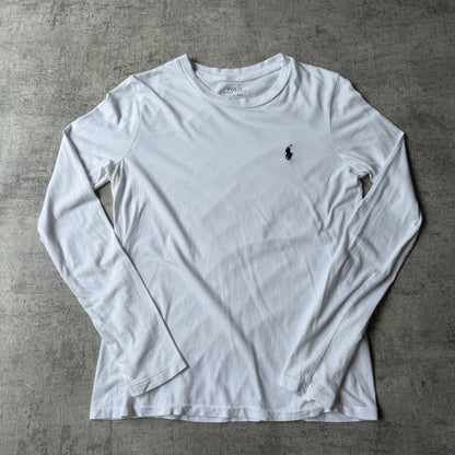 Polo Ralph Lauren Womens White Long Sleeve Top Size S Small Pony             -C45