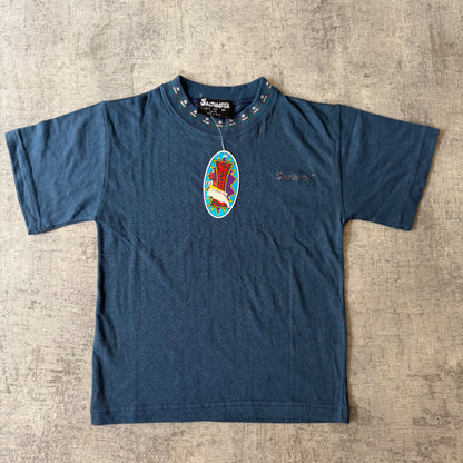 Saltwater Vintage Baby Tee Size 8y Fits XXS Womens Blue NWT's              -C68