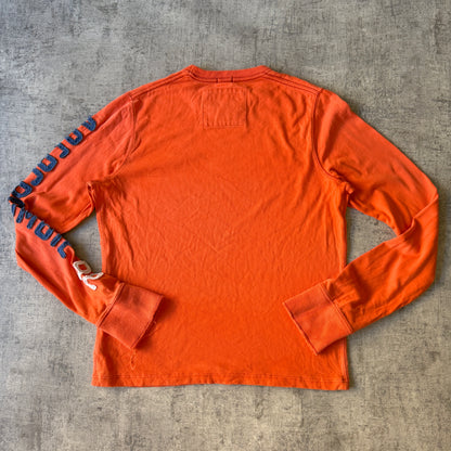 Abercrombie & Fitch Y2K Orange Long Sleeve Top Size S Womens              -B67