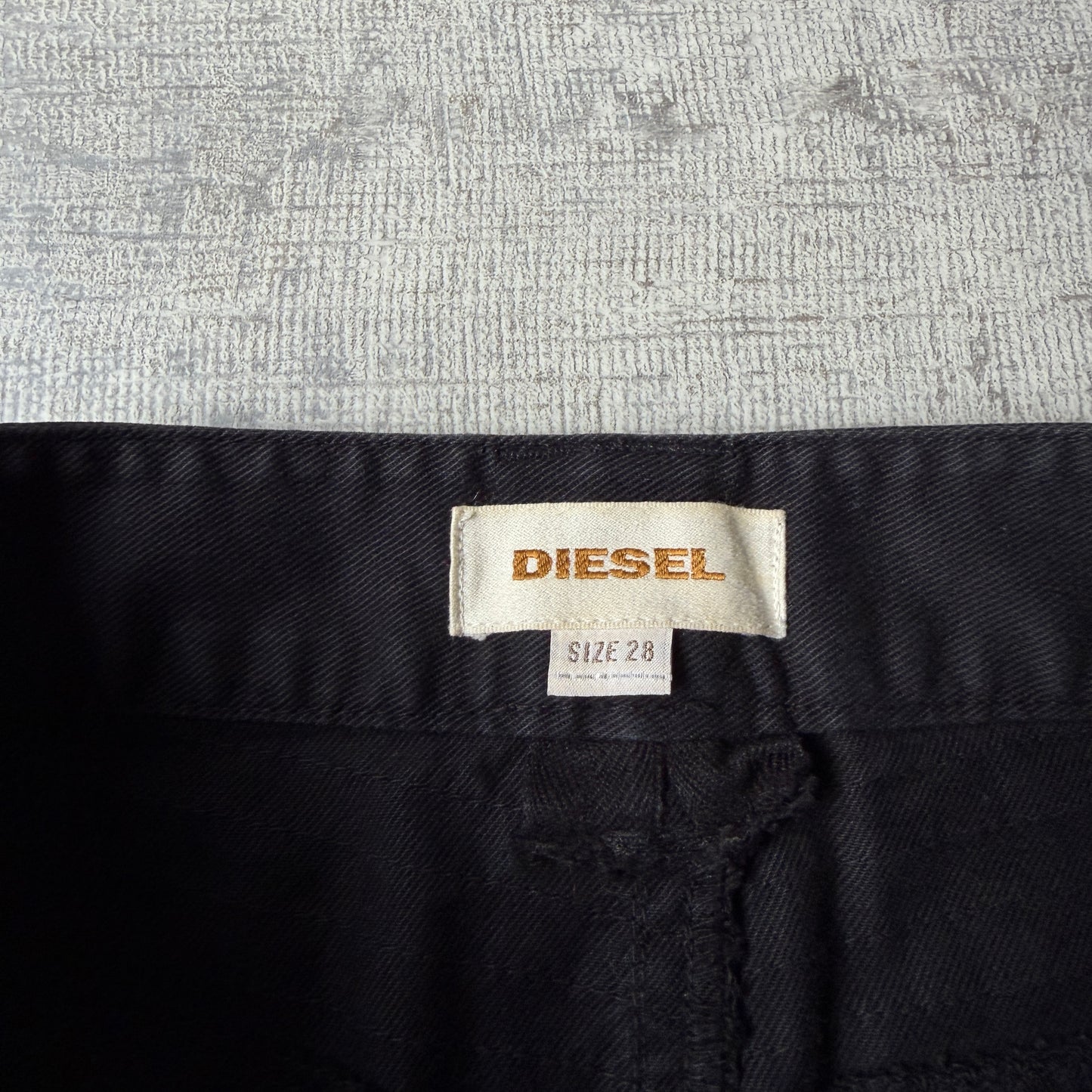 Diesel Womens Black Y2K Micro Mini Skirt Size 28          -H22