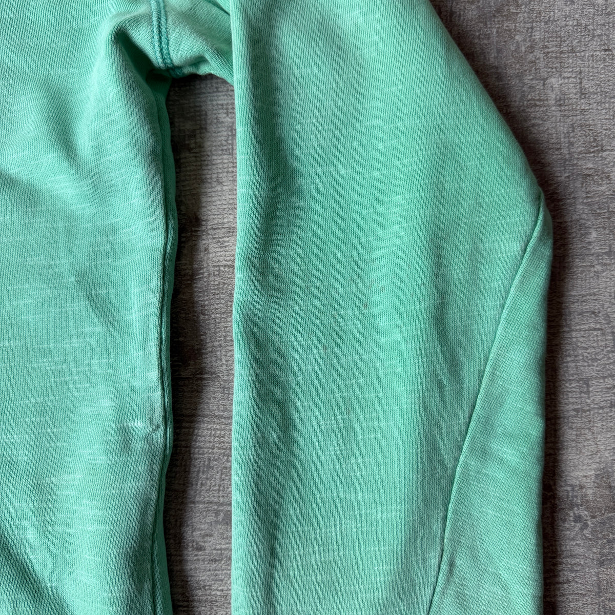 Adidas Womens Y2K Deep Neck Hoodie Size 10 Mint Green Pullover                   -E27