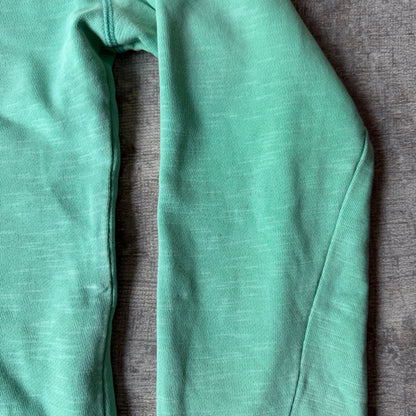 Adidas Womens Y2K Deep Neck Hoodie Size 10 Mint Green Pullover                   -E27