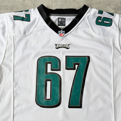 Nike Philadelphia Eagles NFL Jersey Size XL Mens #67 White Kit             -F22