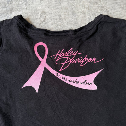 Harley Davidson Y2K Breast Cancer Awareness Top Size M Womens         -H60