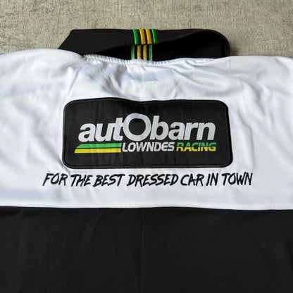 Holden Auto Barn Racing Polo Shirt Size M Mens Black White             -E36
