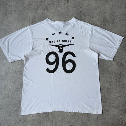 Elwood Raging Bulls Y2K White T Shirt Size Fits L Mens           -G47
