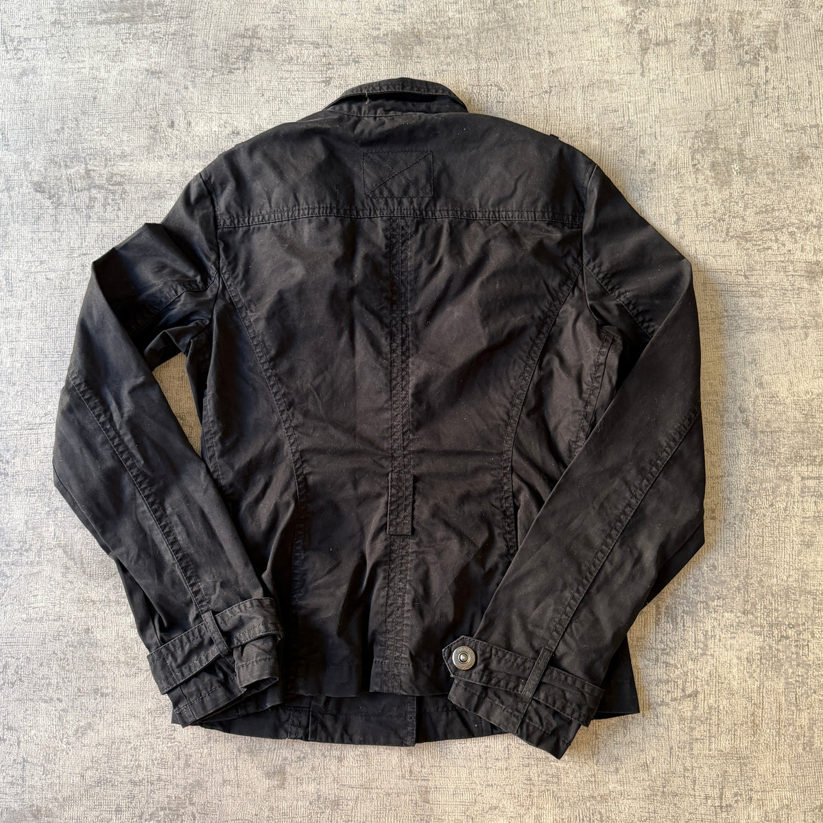 ESPRIT Womens Y2K Cargo Jacket Size 6 Black Utility Jacket                    -C18