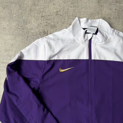 Nike Y2K Track Jacket Size S Purple White Gold Full Zip          -G24