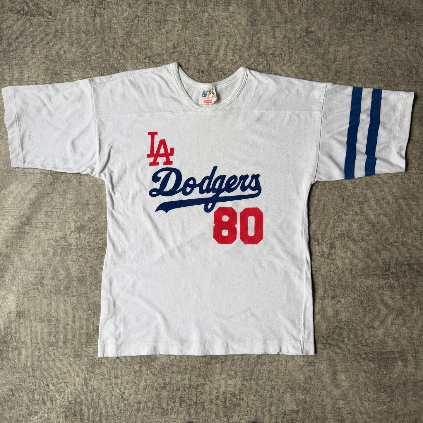 Vintage LA Dodgers MLB Levis Jersey Top Size S Mens Single Stitch      -B6