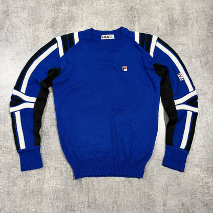 Vintage Fila Knit Sweater Blue Size Fits S-M Womens Pullover           -I30