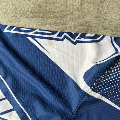 O’Neal Y2K Moto Cross Jersey Top Size L Mens Blue White Top     -H10