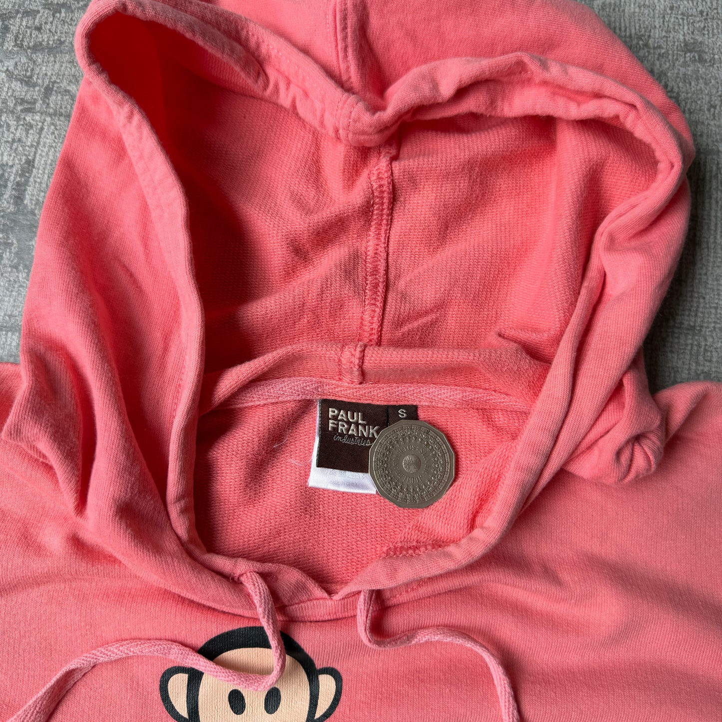 Paul Frank Y2K Pink Womens Hoodie Size S Graphic Jumper       -G30