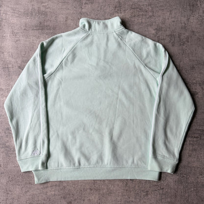 New Balance Vintage Womens Quarter Zip Jumper Size M Mint Green                  -F24