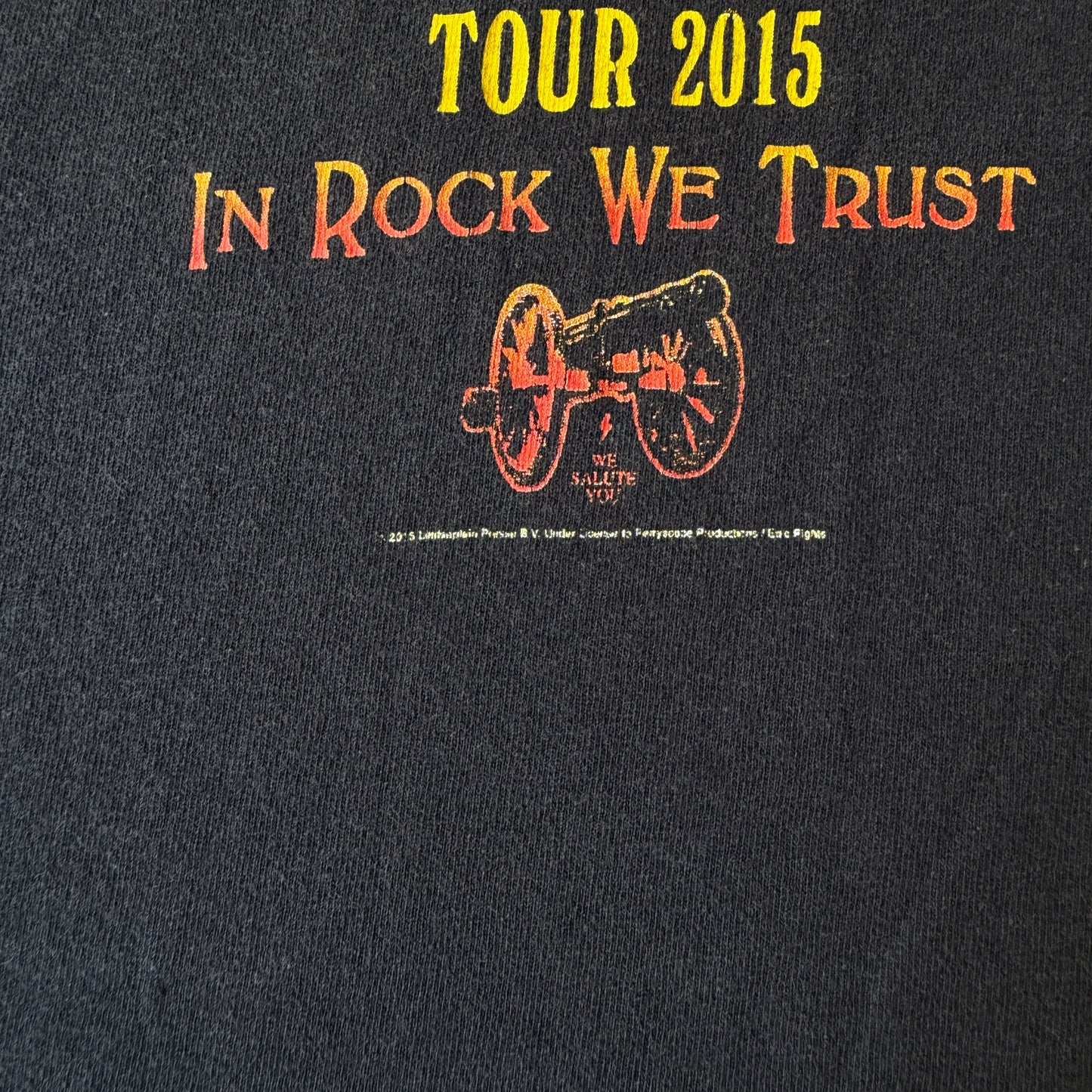 ACDC Highway To Hell Tour Shirt Fits Size M Mens 2015 Black Tee    -A7