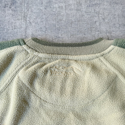 Wind River Vintage Fleece Sweater Size M Mens Green Pullover                -D26