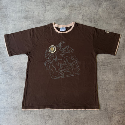 Boag's Draught Beer Y2K Ringer Shirt Size L Men's Brown     -A5