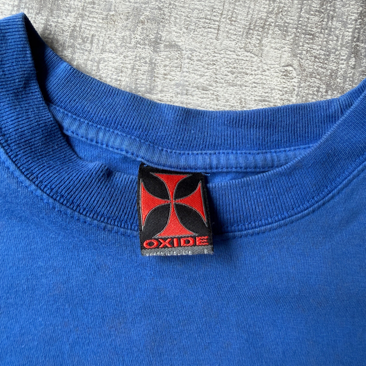 Oxide Y2K BMX Blue Graphic T-Shirt Size L Mens Vintage Tee            -C25