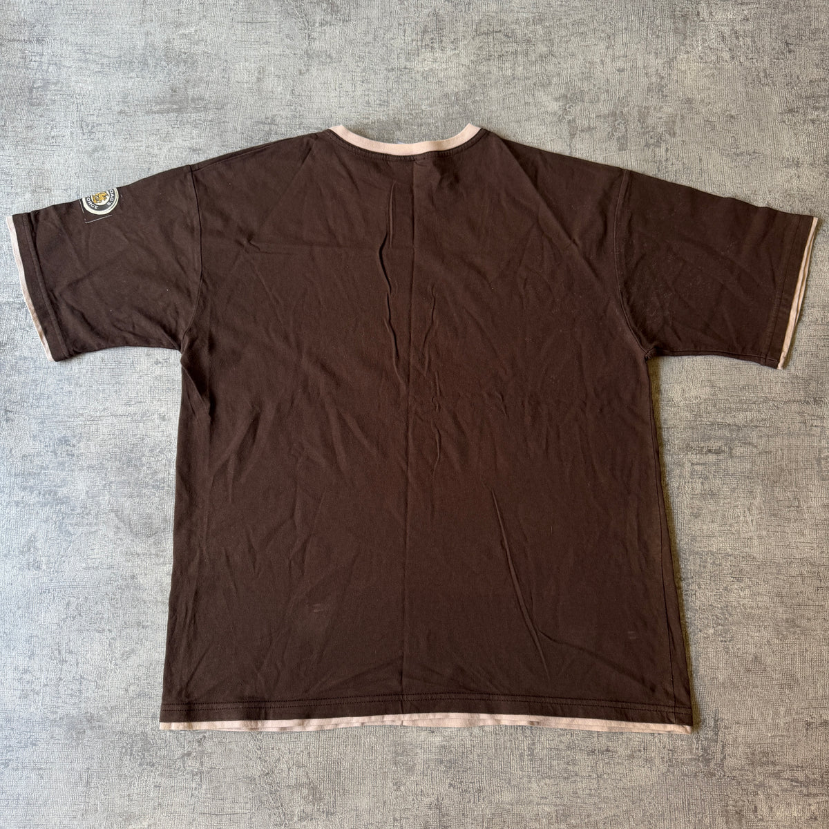 Boag's Draught Beer Y2K Ringer Shirt Size L Men's Brown     -A5