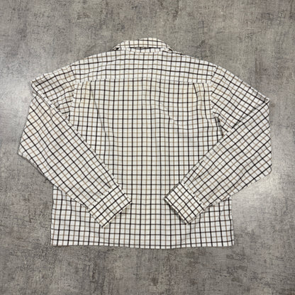 Tommy Hilfiger Plaid Cropped Button Up Shirt Size L Mens             -I4