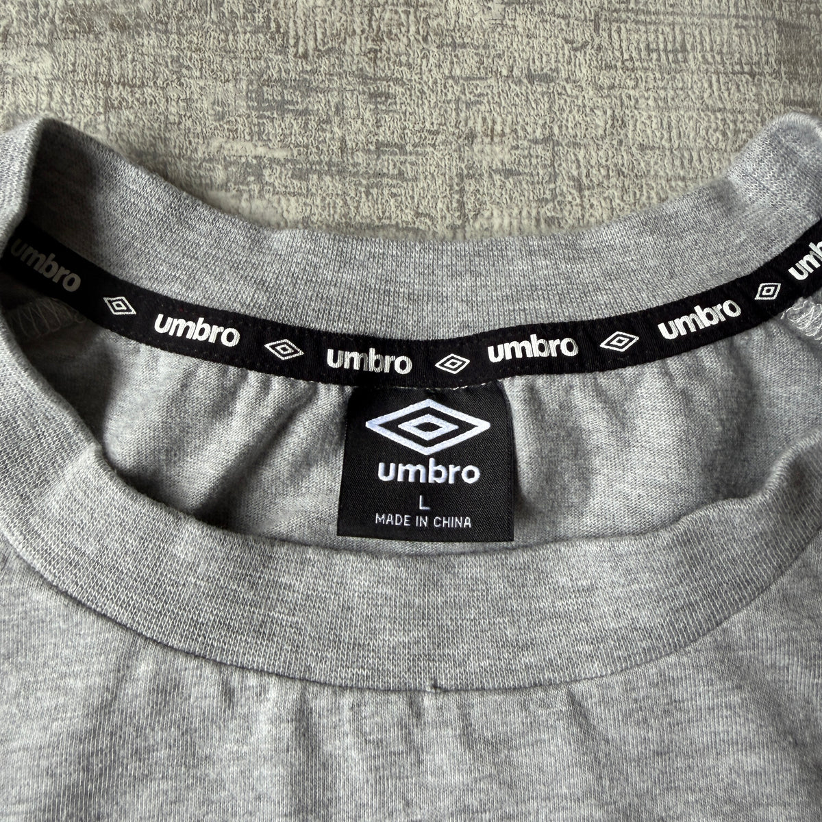 Umbro Mens Grey Singlet Size L Graphic Tank Top Y2K              -E41