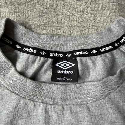 Umbro Mens Grey Singlet Size L Graphic Tank Top Y2K              -E41