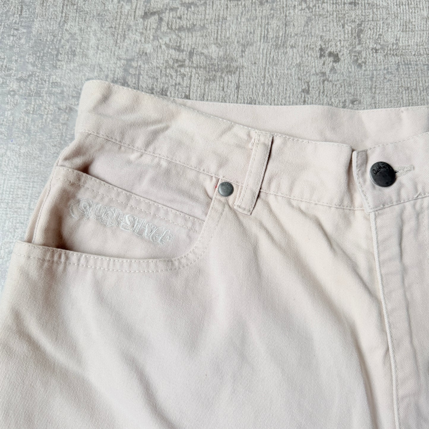 Quiksilver Y2K Sample Baggy Cargo Shorts Size 32 Beige        -G10