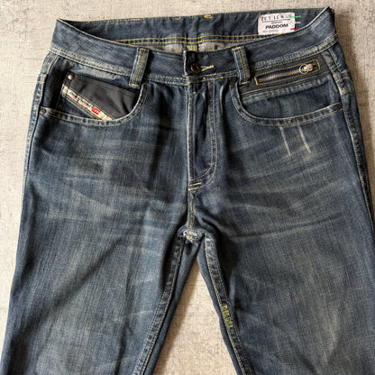 DIESEL Y2K Jeans Size 31 Mens Dark Blue Denim Bootcut             -C8