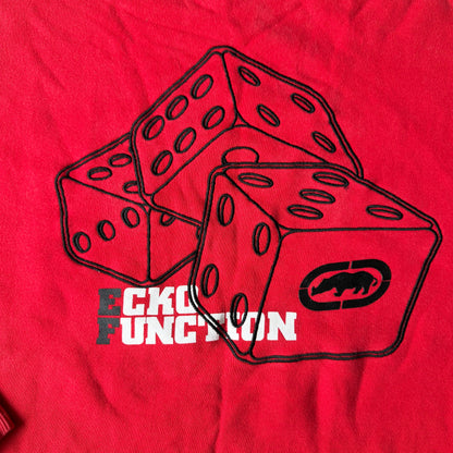 Ecko Function Y2K Red Dice Graphic Sweater Size L Mens           -C13