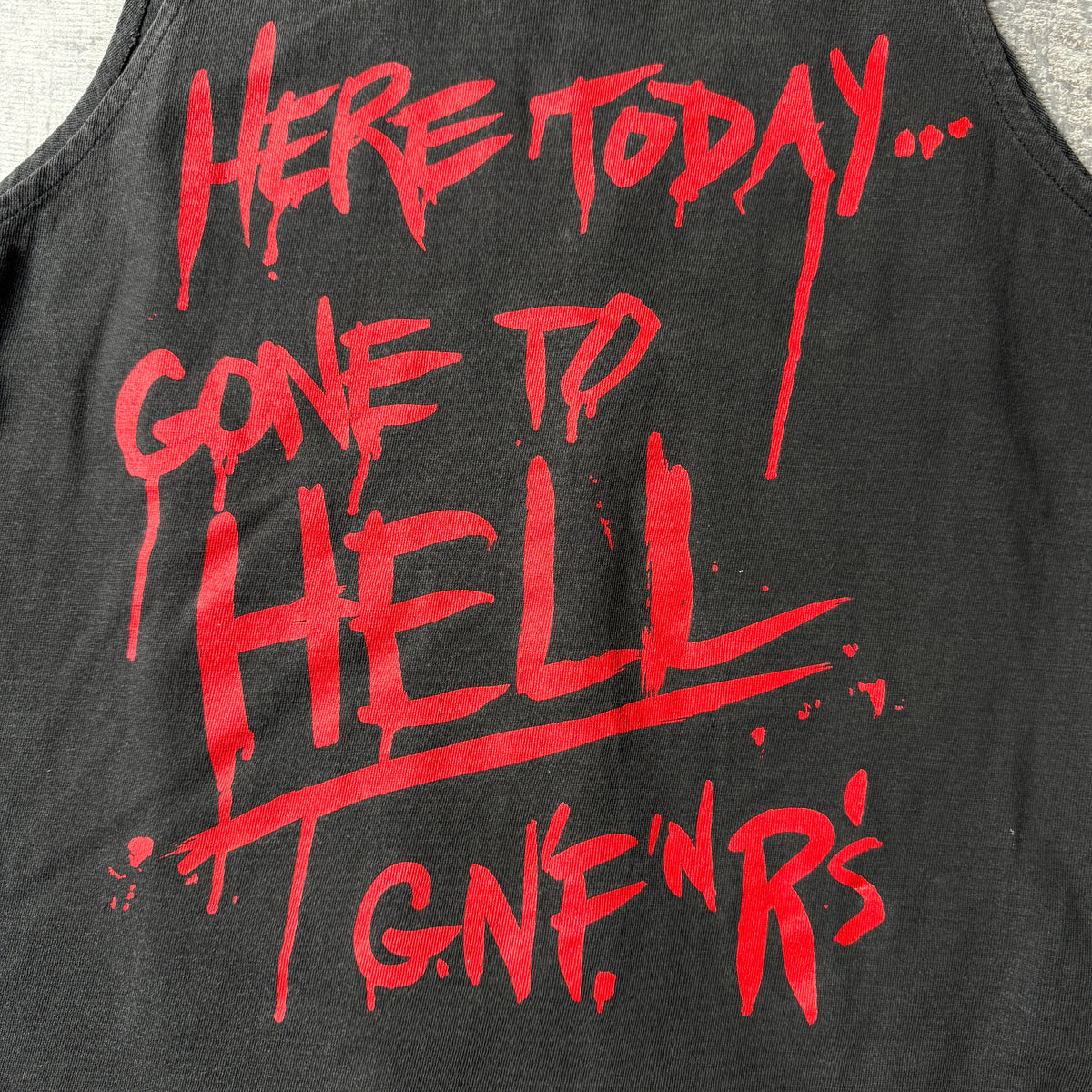Guns & Roses 1991 Vintage Graphic Singlet Fits Size L Mens             -A56