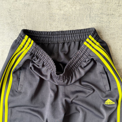 Adidas Y2K Track Pants Fits Like Size M Black/Yellow              -B39