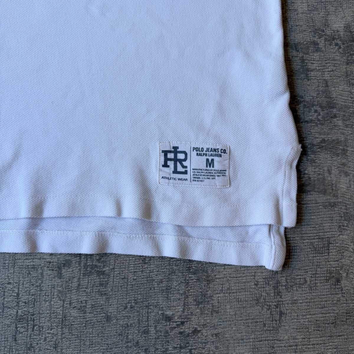Ralph Lauren Polo Jeans Co Mens White Y2K Polo Shirt Size M Mens     -H38