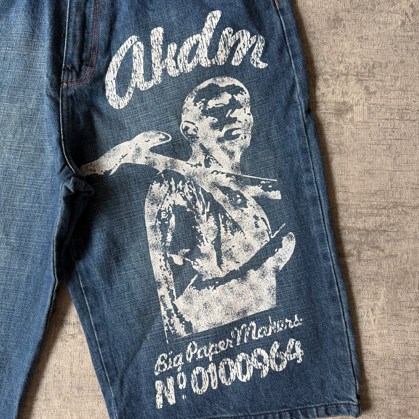 Akademiks Baggy Hip Hop Graphic Jorts Size 36 Mens            -F4