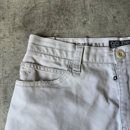 Golden Breed Mens Y2K White Surf Cargo Shorts Size 31              -E10