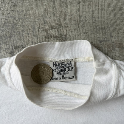 Piping Hot Vintage 90's White Graphic Tee Size 8Y Fits XS-S Womens          -D44