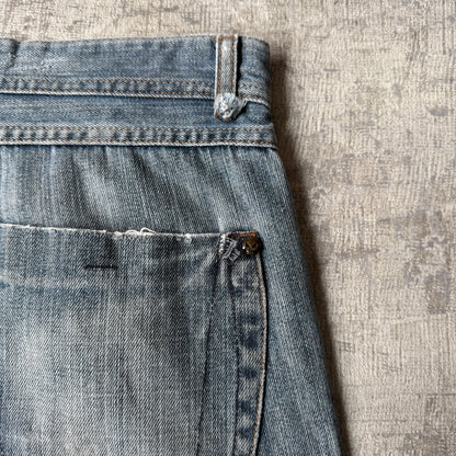 EFFEKT Y2K Baggy Jeans Size 30 Light Blue Distressed Super Baggy      -H13