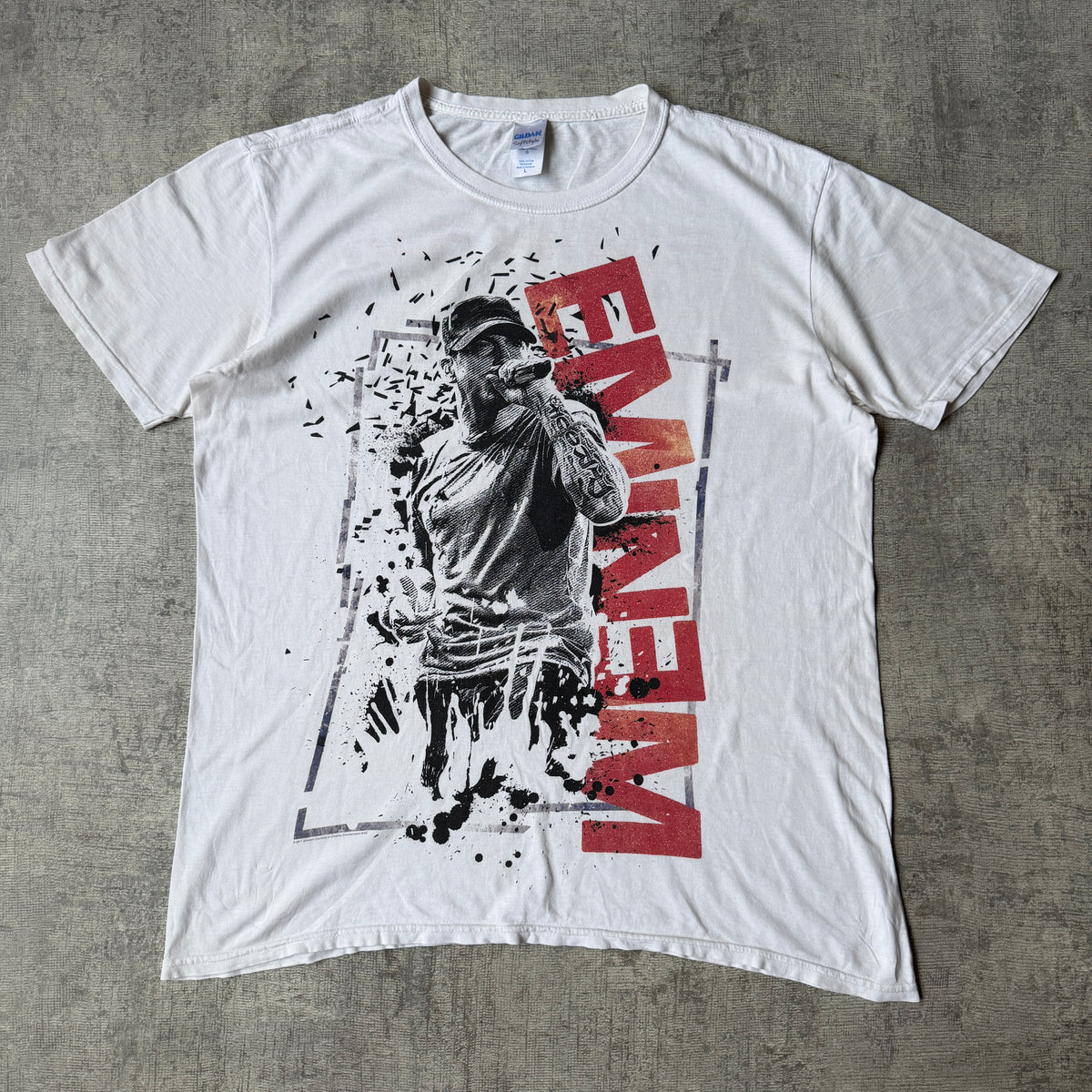 Eminem 2011 Australia Tour T Shirt Size L Mens White Tee        -G42