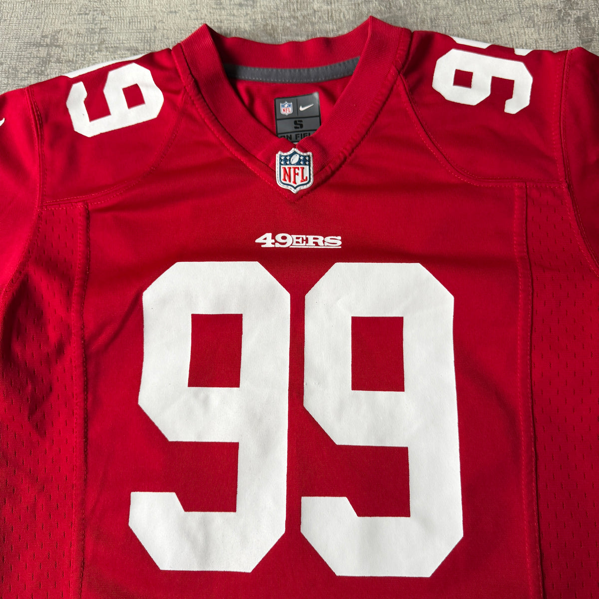 Nike San Francisco 49's NFL Jersey Size S Womens #99 Smith                -F18