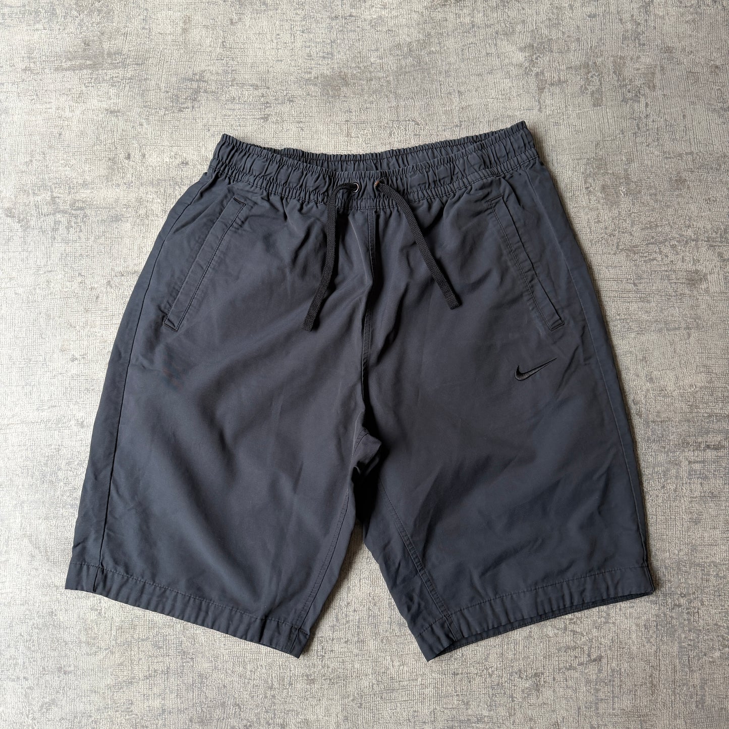 Nike Y2K Athletic Shorts Grey Size L Mens Blue Label        -H18