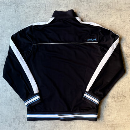 Quiksilver Y2K Track Jacket Script Graphic Size M Mens Black              -B50