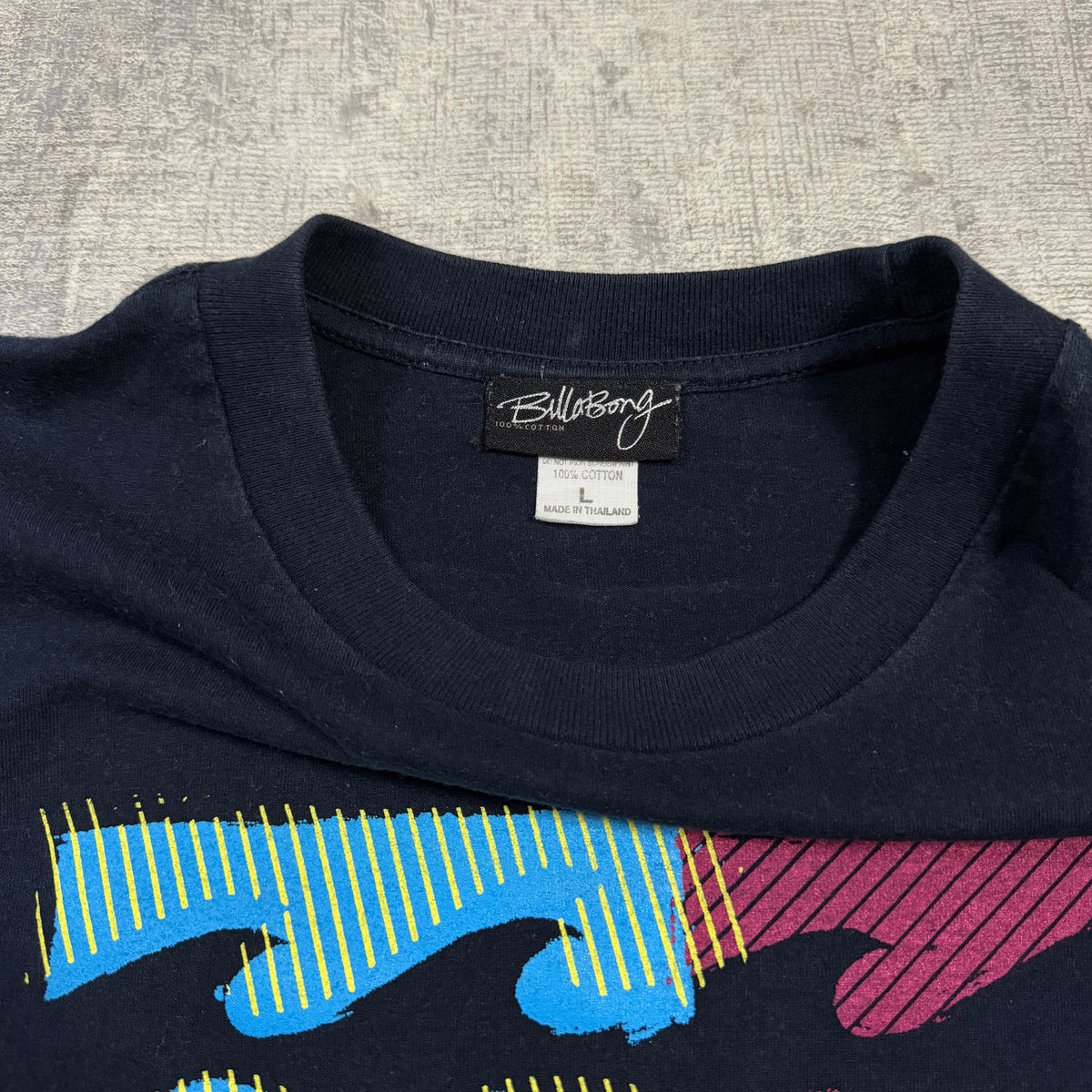 Billabong Y2K Black Graphic Tee Size L Mens          -I53