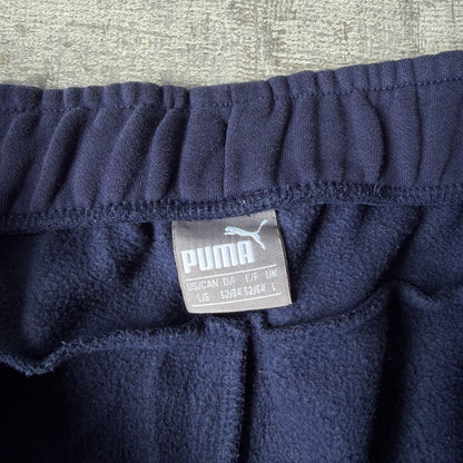 Puma Mens Y2K Navy Blue Track Pants Size L Baggy              -E8