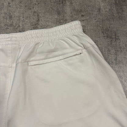 Nike Y2K Basketball Shorts Size L Mens White Black W’ Drawstring       -I20