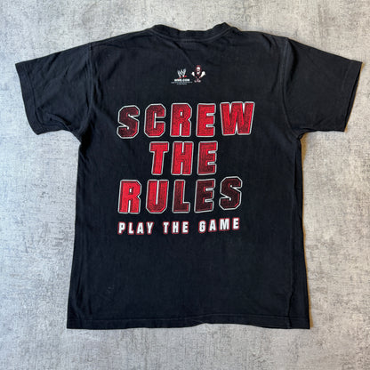 Vintage WWE “Screw The Rules” Triple H 2002 T-Shirt Size S Mens Wrestling Tee           -H46
