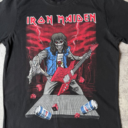Iron Maiden Stranger Things Black Graphic T-Shirt Size L Womens                       -E46