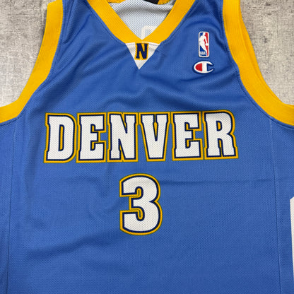 Vintage Denver Nuggets NBA Alan Iverson Jersey #3 Size M Mens          -I10