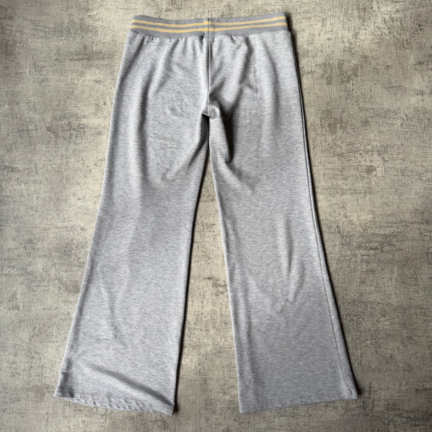Womens Y2K Flared Track Pants Grey Fits Like Size M               -A53