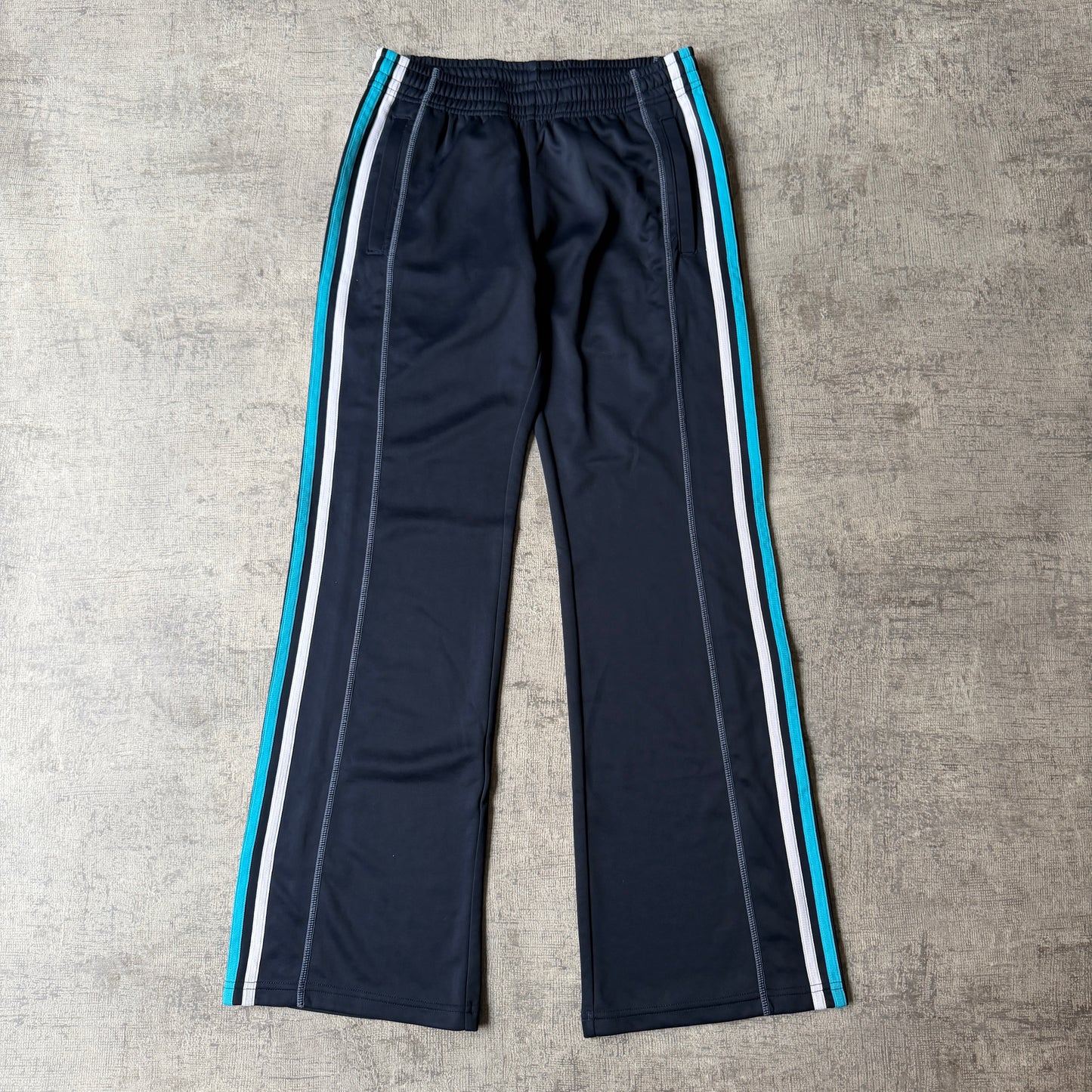 Adidas Y2K Womens Navy Track Pants Size 8 Arch Logo          -H16